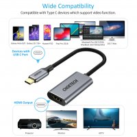 Адаптер Choetech, USB-C мъжки - HDMI женски, снимка 2 - Кабели и адаптери - 35981298