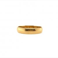 Златен пръстен брачна халка 2,67гр. размер:55 14кр. проба:585 модел:15138-2, снимка 1 - Пръстени - 40071772
