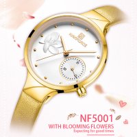 Дамски часовник NAVIFORCE Feminino Yellow/Gold 5001L GWY. , снимка 5 - Дамски - 34751955
