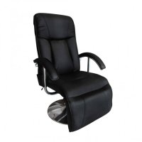 Масажен стол, черен, изкуствена кожа, снимка 4 - Столове - 40703460