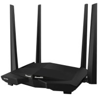 Безжичен WIFI рутер Tenda AC10 AC1200, Dual Band с 4 антени и 2 мрежи, снимка 1 - Рутери - 44240274