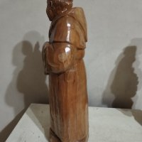 Стара дървена статуетка, снимка 6 - Други ценни предмети - 44231164