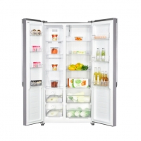 Хладилник с фризер Finlux SBS-440IX , 439 l, E , No Frost , Инокс, снимка 2 - Хладилници - 36083070