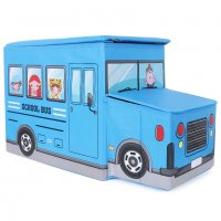 Детски автобус за игра сгъваема табуретка, снимка 1 - Мебели за детската стая - 40121626