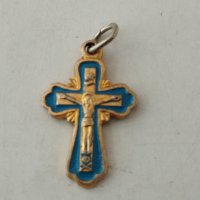 Кръст и иконки медальони Разпятие Христово 3.5/2.3 см, снимка 7 - Други ценни предмети - 42012567