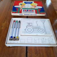 Стара детска игра за оцветяване, снимка 2 - Антикварни и старинни предмети - 34539518