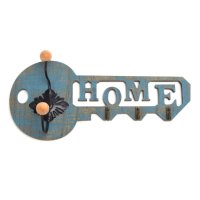 Декоративна закачалка с форма на ключ с надпис HOME, снимка 1 - Декорация за дома - 40439238