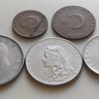 лот монети Турция - 5 броя, снимка 6 - Нумизматика и бонистика - 39407930