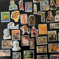 Водоустойчиви стикери 50х бр - Art/Изкуство/van Gogh/Художници/Рисунки, снимка 8 - Аксесоари и консумативи - 42238940
