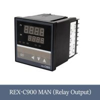 Термоконтролер REX C100, 220V, Изход реле, -199 до 1372 °C, снимка 5 - Друга електроника - 41038654