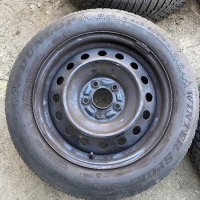 железни джанти 5х114.3 16 с гуми Dunlop 205/60/16, снимка 4 - Гуми и джанти - 44498472