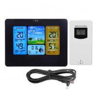 Безжична цветна метеорологична станция LCD цветен екран, снимка 2 - Други стоки за дома - 39907211