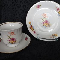 Троен сет "Лале" за чай/кафе 200мл Bayreut Gloria Royal, снимка 8 - Чаши - 42011885