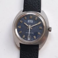 Швейцарски автоматичен мъжки часовник BWC, снимка 2 - Антикварни и старинни предмети - 42021718
