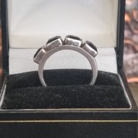 Сребърен пръстен с оникс 925 , снимка 4 - Пръстени - 41743021