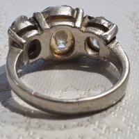 Vintage сребърен пръстен 925 , снимка 5 - Пръстени - 44217316