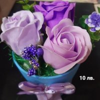 Букет от сапунени рози , снимка 6 - Подаръци за жени - 36836874