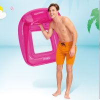 Надуваема седалка Intex, Sea Seat Pink, 1.04x1.02м, Pозова, снимка 2 - Надуваеми играчки - 40756318