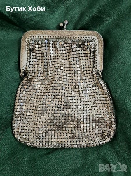 Винтидж портмоне метална , мрежа,,, снимка 1