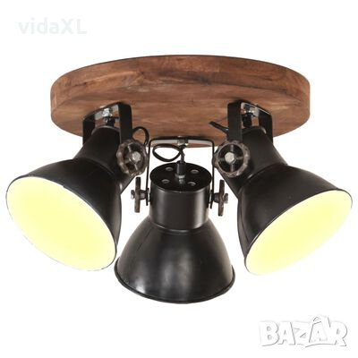 vidaXL Индустриална таванна лампа 25 W черна 42x27 см E27(SKU:320515, снимка 1