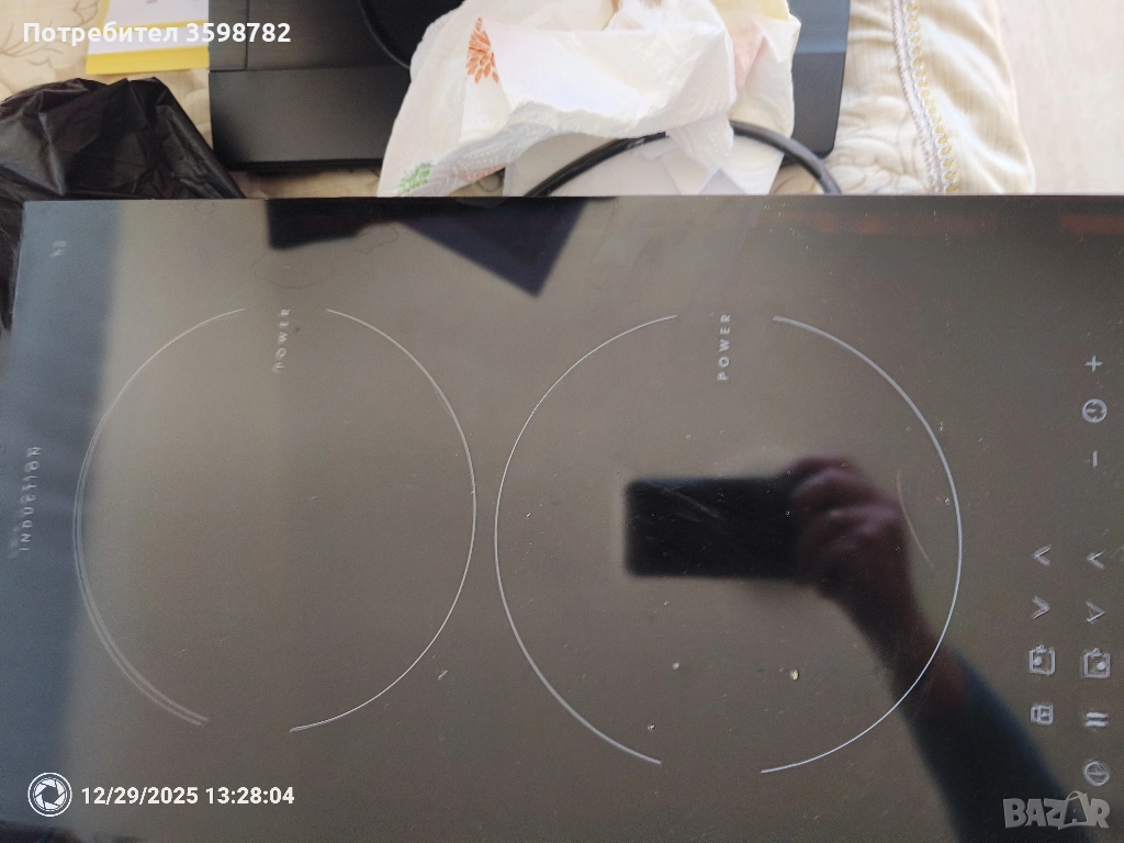 AEG индукционен котлон IKB32200NB, 3600W, черен, снимка 1