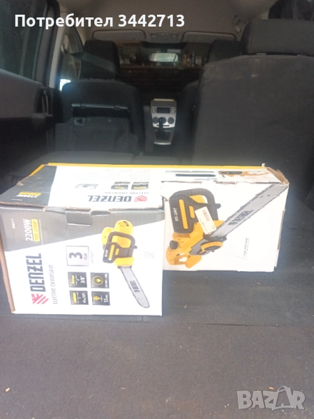 Продавам електрическа машина за дърва DENZEL, снимка 1