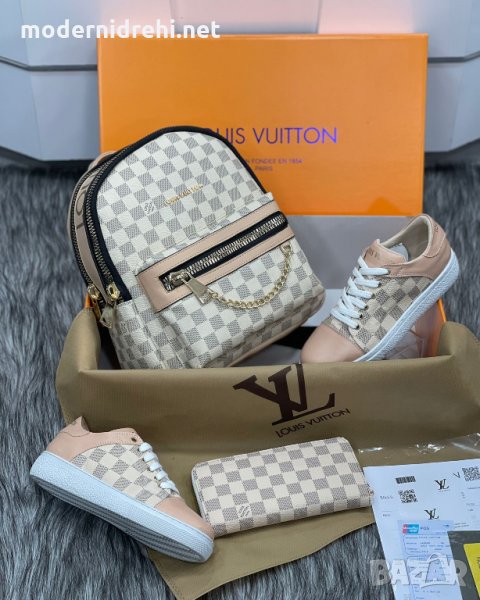 Дамска раница спортни обувки и портфейл Louis Vuitton код 159, снимка 1