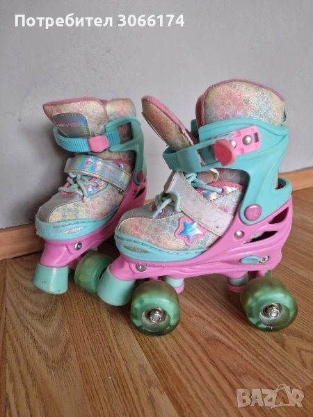 Ролкови кънки за момиче, светещи , снимка 1