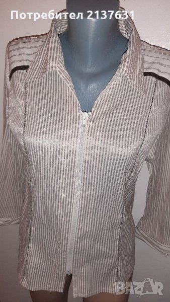 ДАМСКА  РИЗА  с  цип  - Размер М, снимка 1
