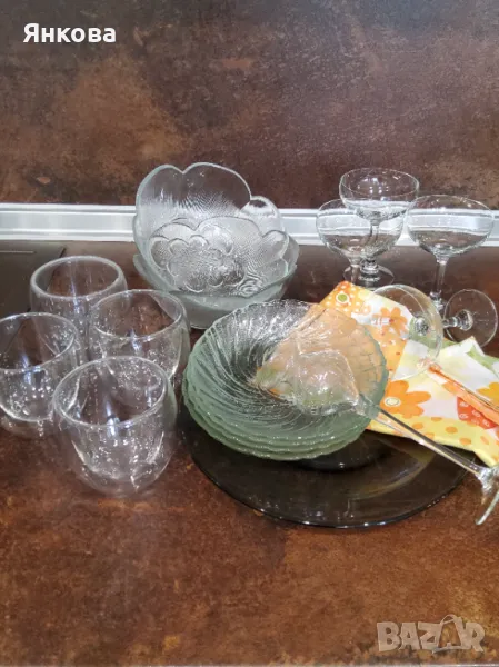 Стъклена посуда комплект с обща цена , снимка 1