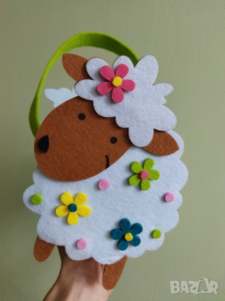 нова великденска кошница с овца, снимка 1