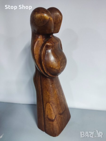 Дървена фигура семейство дърворезба Индонезия манго , снимка 1