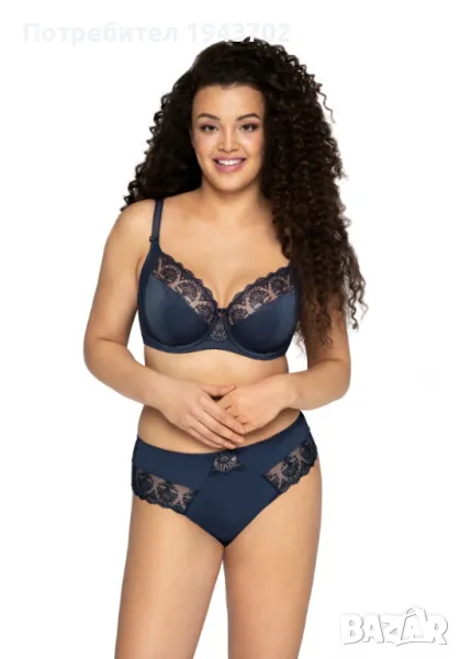 Бикини с дантела в тъмносин цвят AV 1922, снимка 1
