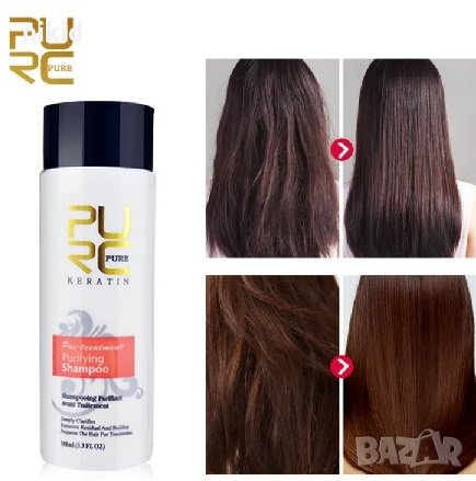 шампоан ПРАВА КОСА ** 5% Кератин кератинова терапия за изправяне права коса, снимка 1