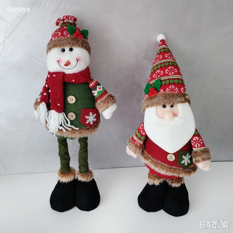 6221 Коледна декоративна фигура със сгъваеми крака, 35–46 см, снимка 1