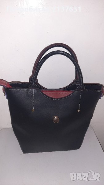 НОВА  ! ДАМСКА ЧАНТА  " ЧЕРНО и ЧЕРВЕНО ", снимка 1