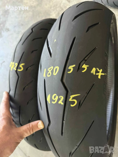 PIRELLI DIABLO ROSSO 4 180/55ZR17 DOT 1925 PIRELLI DIABLO ROSSO 4 120/70ZR17 DOT 0725, снимка 1