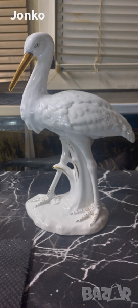 Статуетка щъркел Fena Porzellan, снимка 1