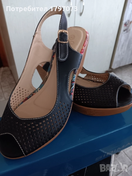 Дамски сандали на платформа Нови, снимка 1