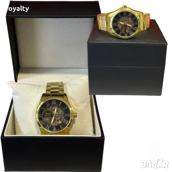 Елегантно луксозен мъжки часовник LEIYI, снимка 1