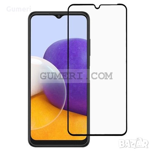 Samsung Galaxy A22 4G Стъклен Протектор за Целия Екран - Full Glue, снимка 1