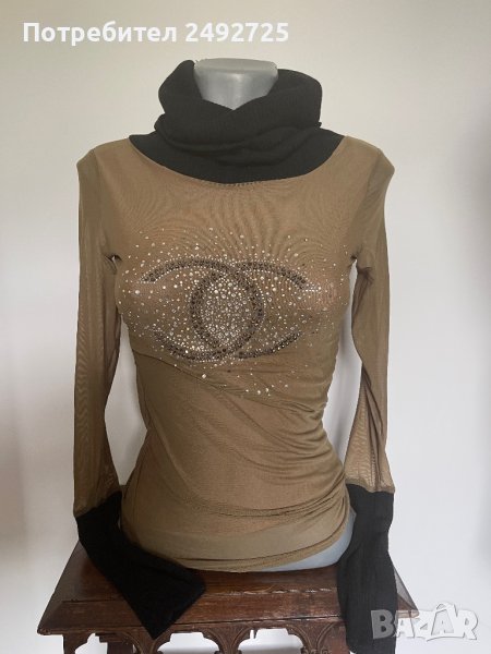 Поло бежово, мрежа, снимка 1