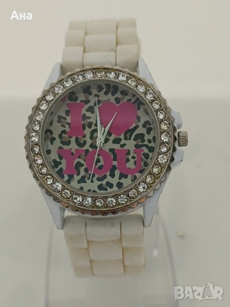 Красив дамски часовник с камъни , снимка 1