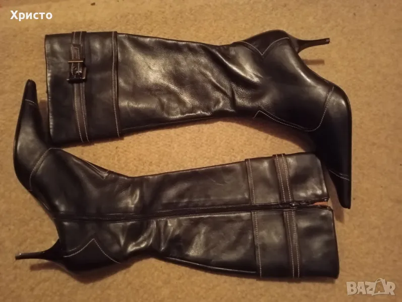 Дамски кожени ботуши , снимка 1