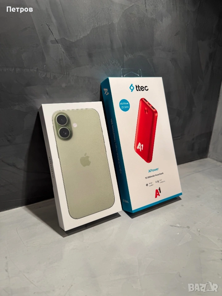 ЧИСТО НОВ! Iphone 17 Sage + подарък, снимка 1