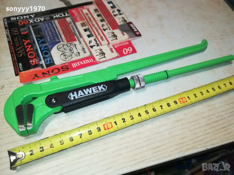 HAWEK-30СМ ТРЪБЕН КЛЮЧ ЗЕЛЕН 1010251751, снимка 1