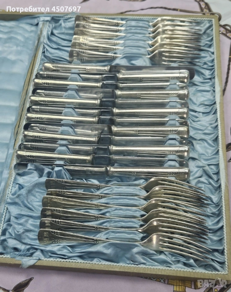 посребрени брибори за храневе WMF art Nouveau., снимка 1