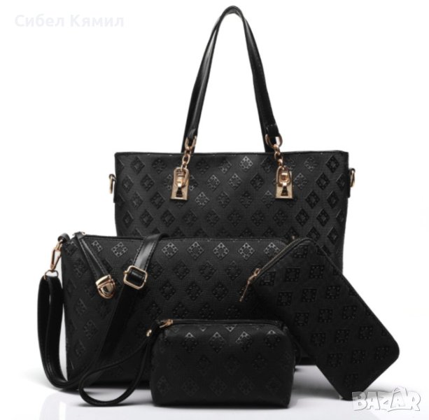 Красив комплект от чанти / Цвят: черен, снимка 1