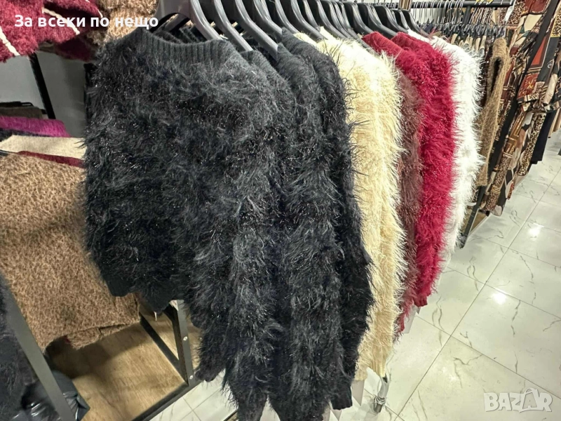 Дамска Мека Пухкава Блуза С Дълъг Ръкав - Налични Различни Цветове Код I_124, снимка 1