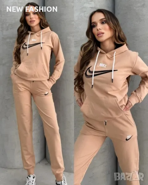 Дамски Памучен Комплект - Лого Бродирано ✨ Nike , снимка 1